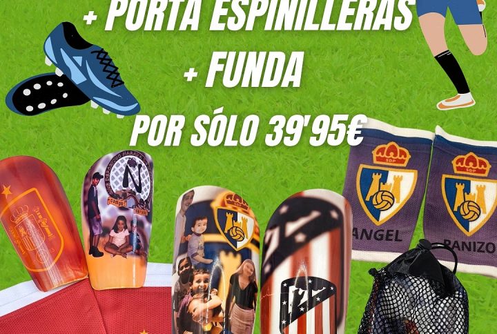 espinilleras, personalizadas, porta espinilleras, foto, nombre
