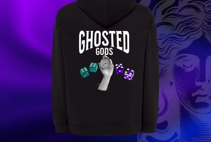 Sudadera negra con capucha Ghosted Gods