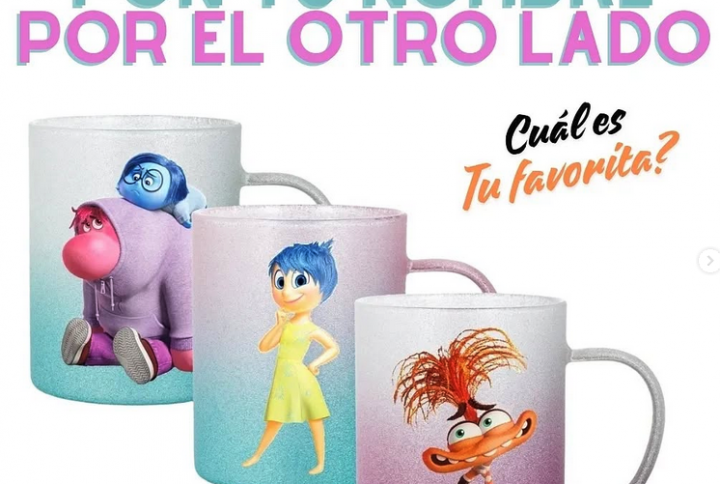 Taza de cristal esmerilado personalizada