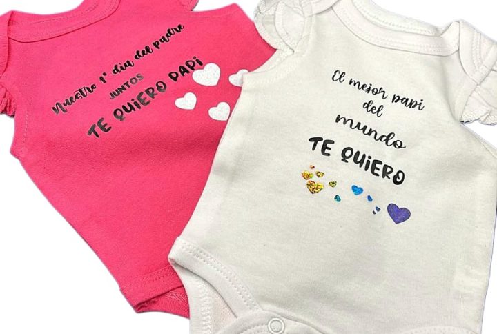 body bebé personalizado papá mamá nombre sopresa