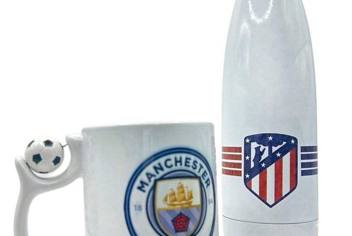 botella, personalizada, equipo, futbol, nombre, blanca