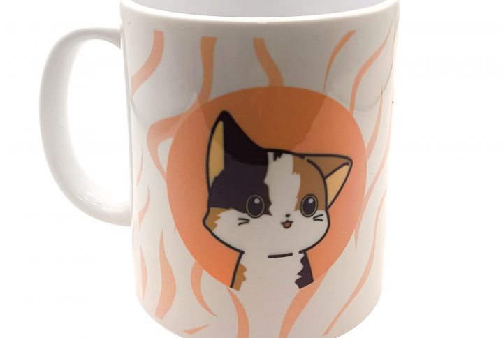 taza, solidaria, Mis Amigos Gatunos, gatos, mascotas, callejeros, ayuda, azul, rosa