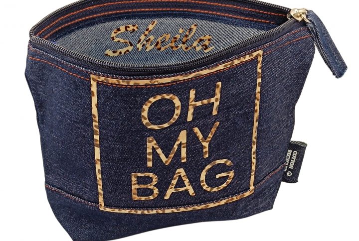 totebag, bolsa, tela, nombre, personalizada, a juego, neceser, azul, vaquero, vaquera