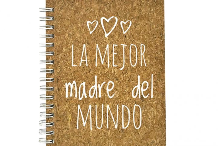 libreta, corcho, personalizado, dia de la madre, mama, mamá, frase, madera