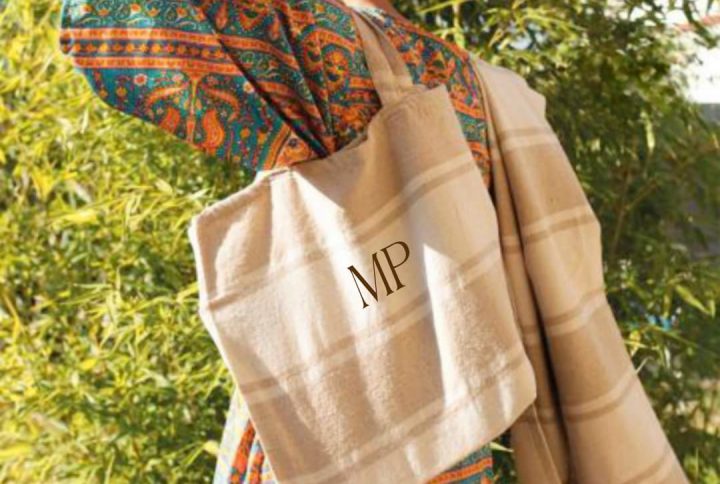 totebag, beige, rayas, verano, primavera, playa, conjunto, a juego, toalla, personalizada, bolsa, bolso, iniciales, nombre